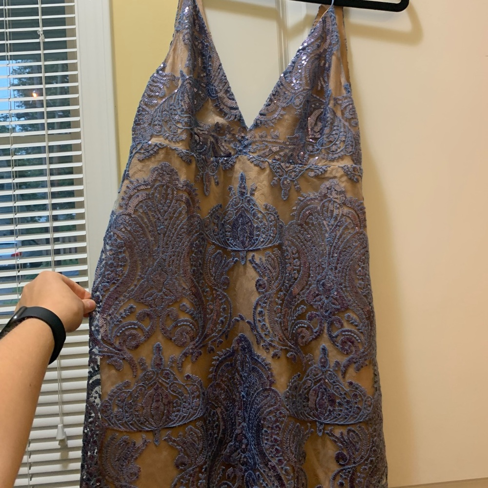 Free People Blue Sequin dress